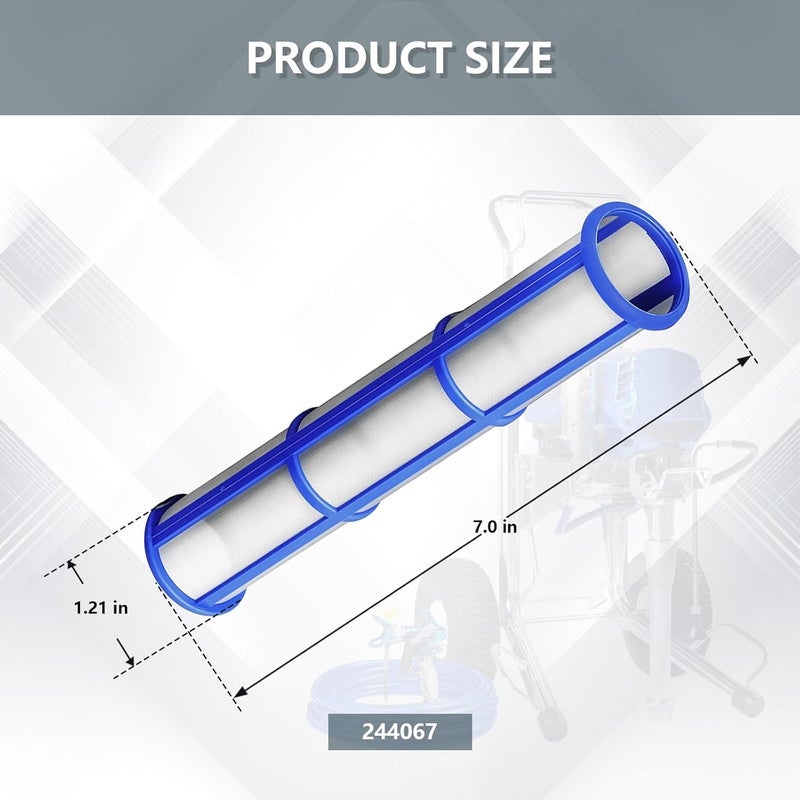 KUEDPEZ 244068 100 Mesh Manifold Filter, Fit for Graco 695, 795, 1095, 3900, 5900, 7900, Airless Paint Sprayer Filter (3 Pack) - Image 2